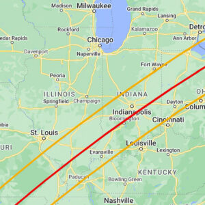 Total Solar Eclipse Path - Google Maps